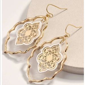 Arabesque Two Toned Earrings